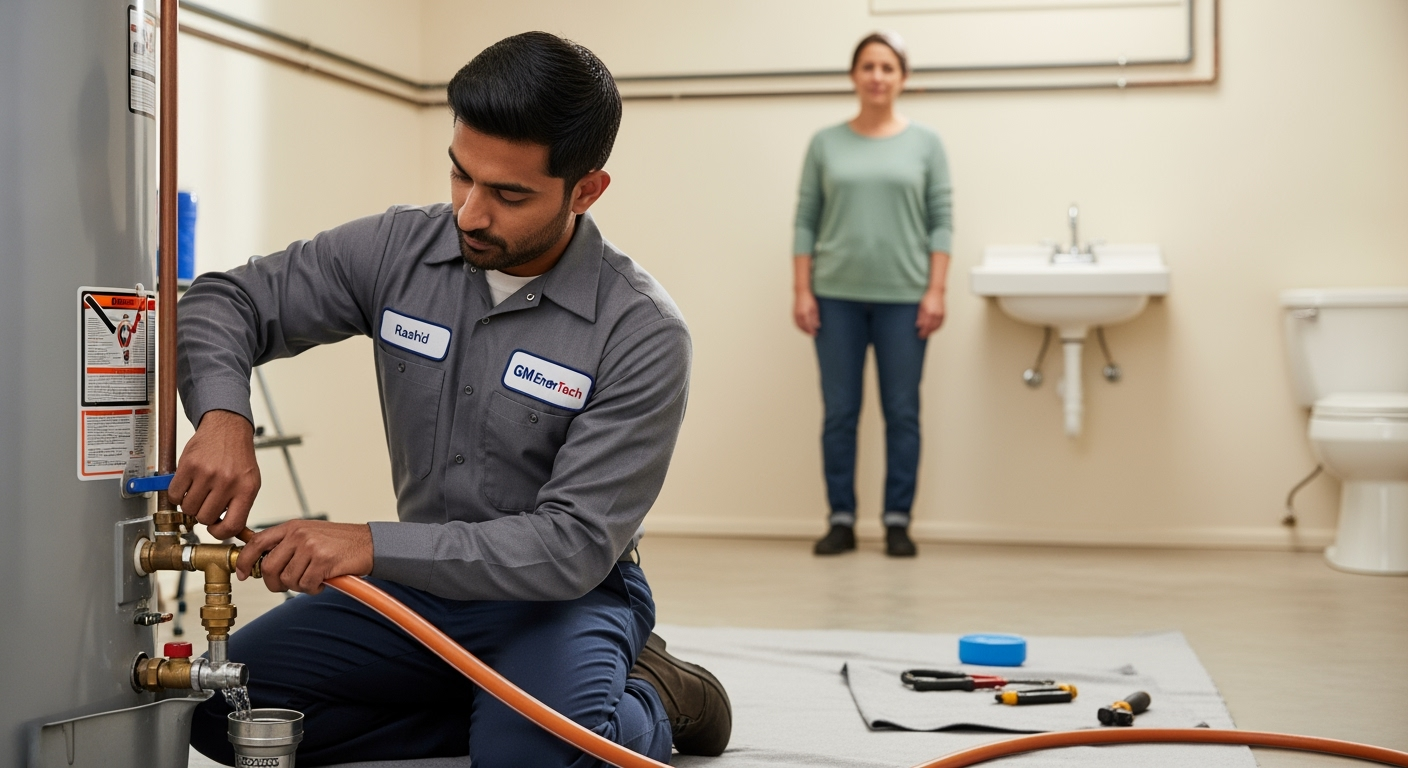 Professional plumber from GM EnerTech in Bellport