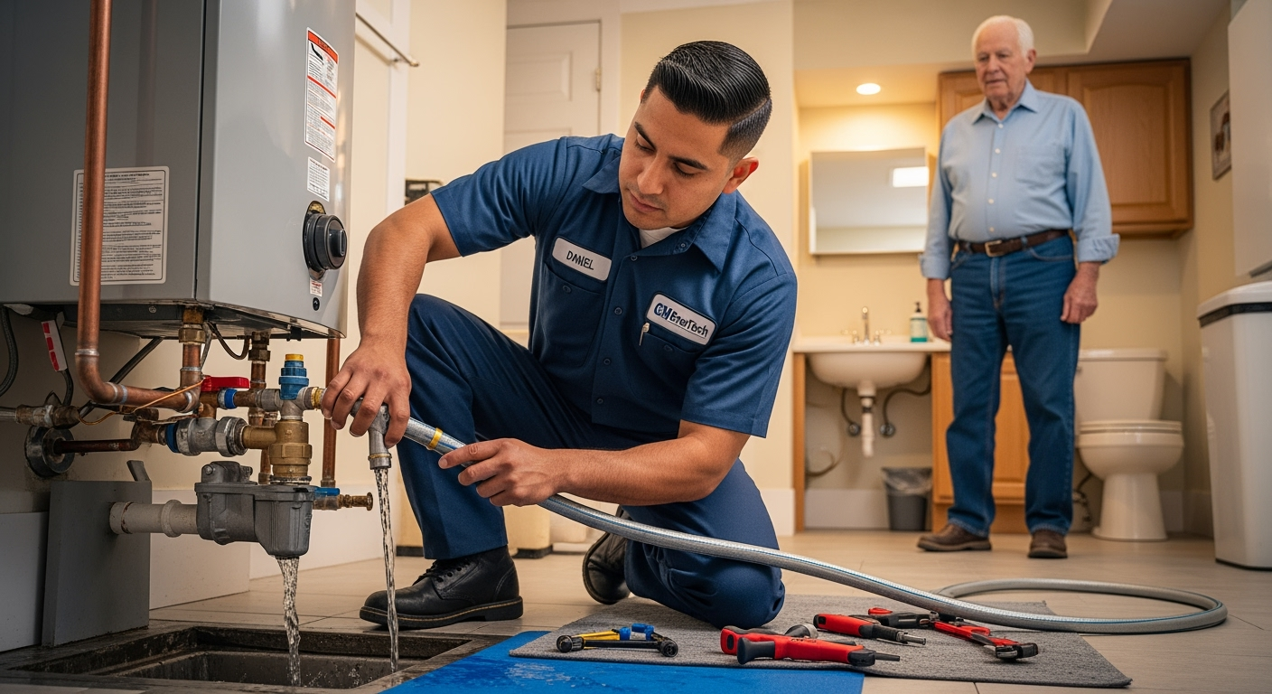 Professional plumber from GM EnerTech in Bethpage