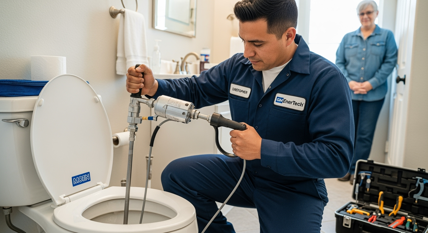 Professional plumber from GM EnerTech in Brentwood