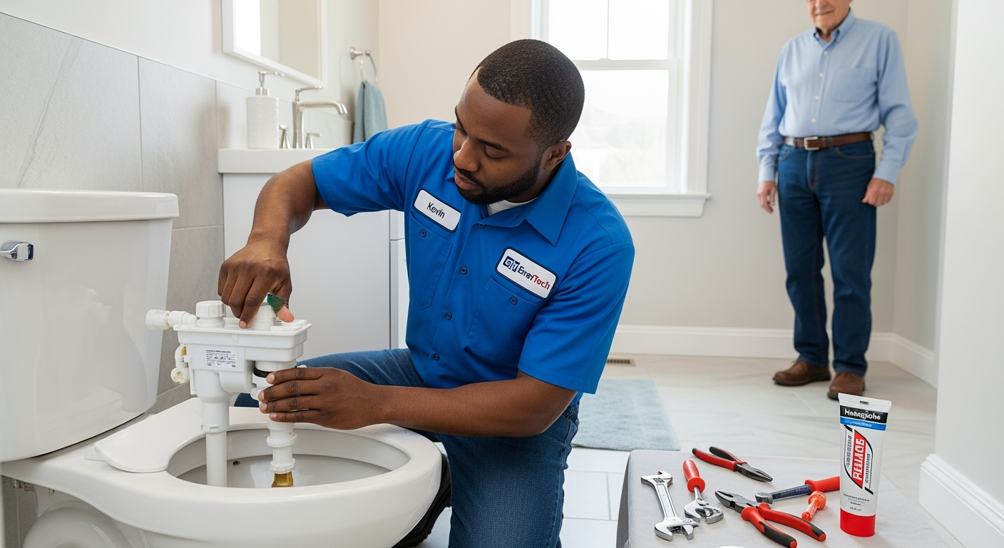 Professional plumber from GM EnerTech in Carle Place
