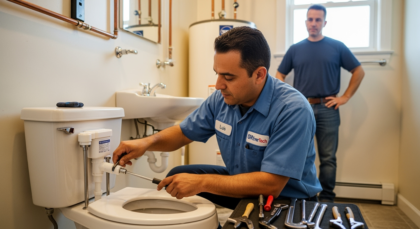 Professional plumber from GM EnerTech in Cedarhurst