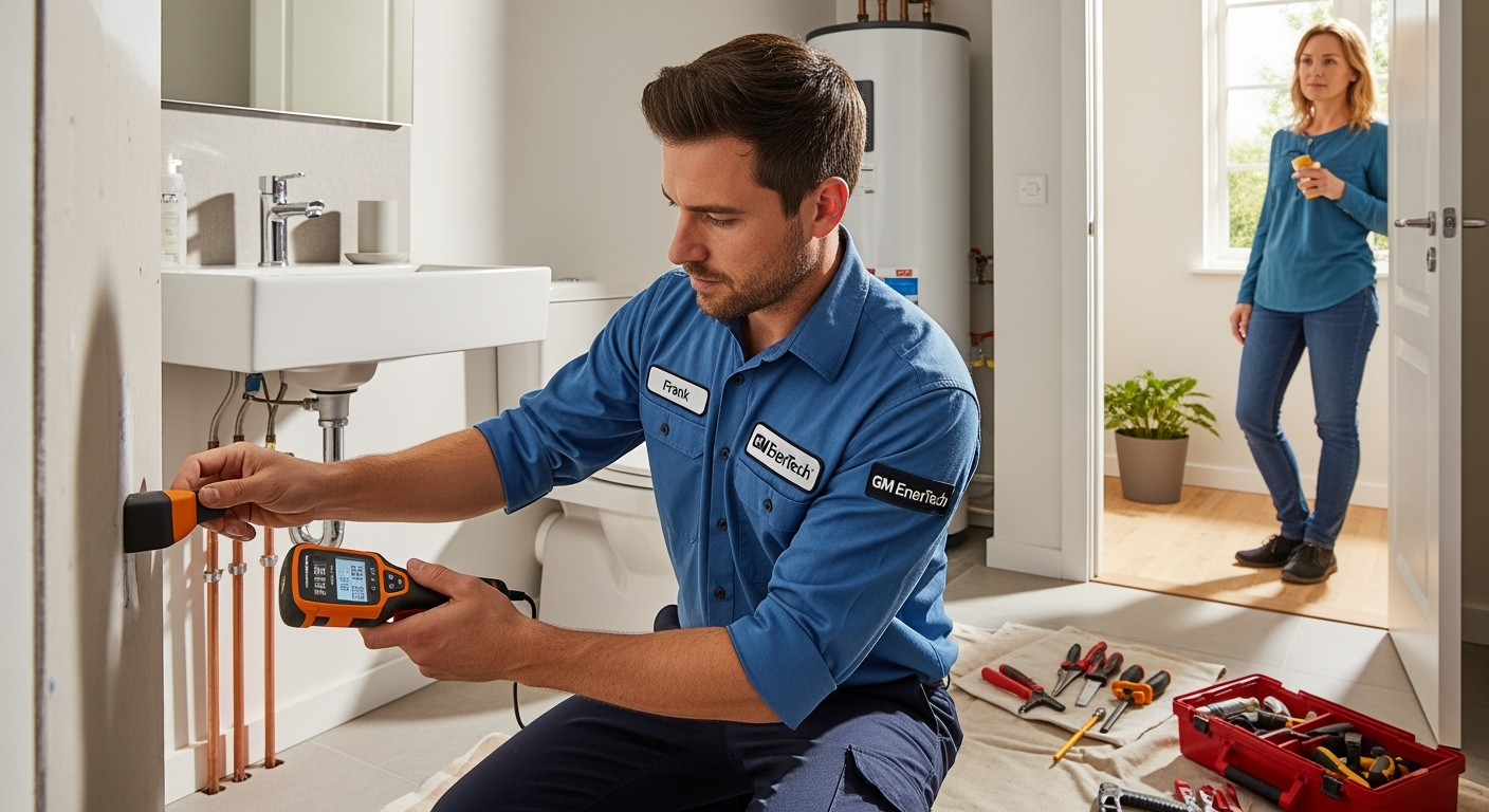 Professional plumber from GM EnerTech in Deer Park