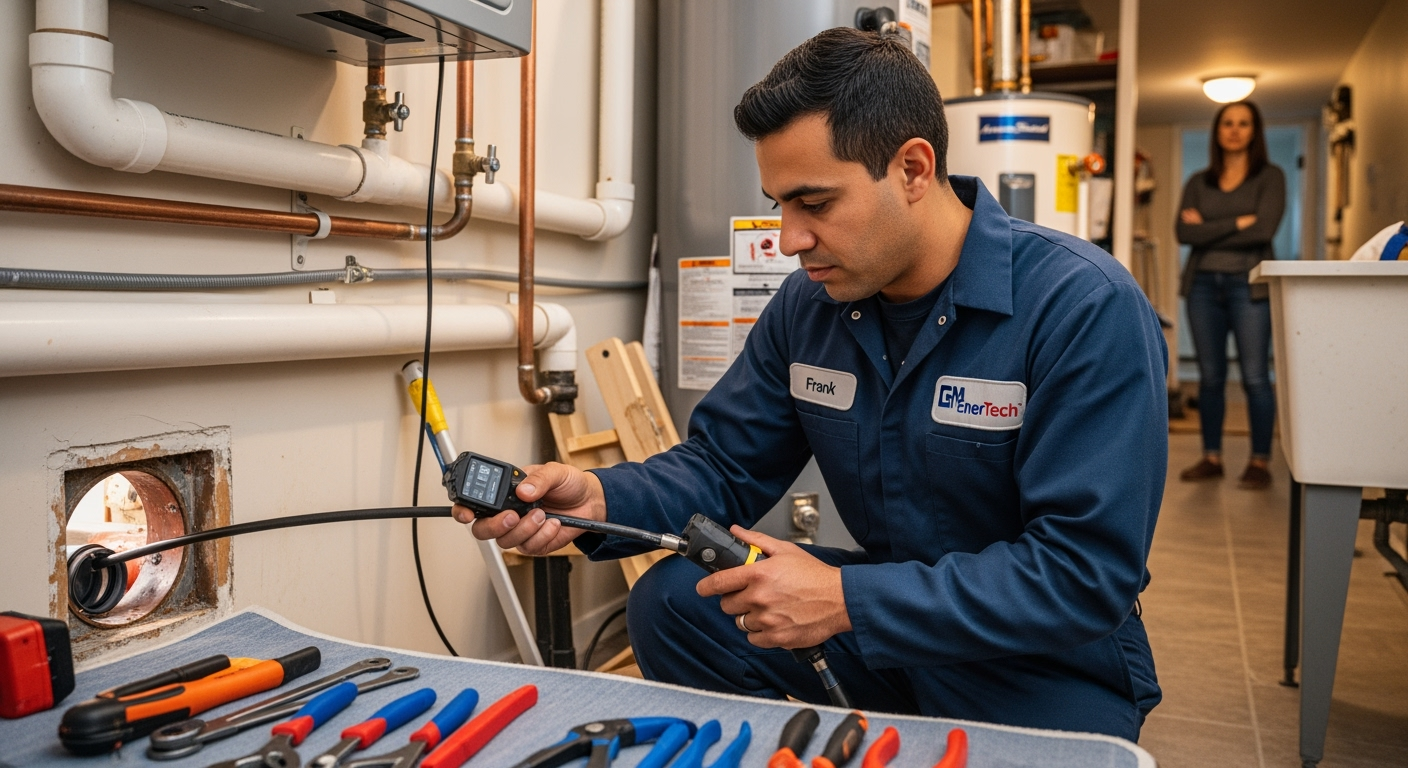 Professional plumber from GM EnerTech in East Patchogue