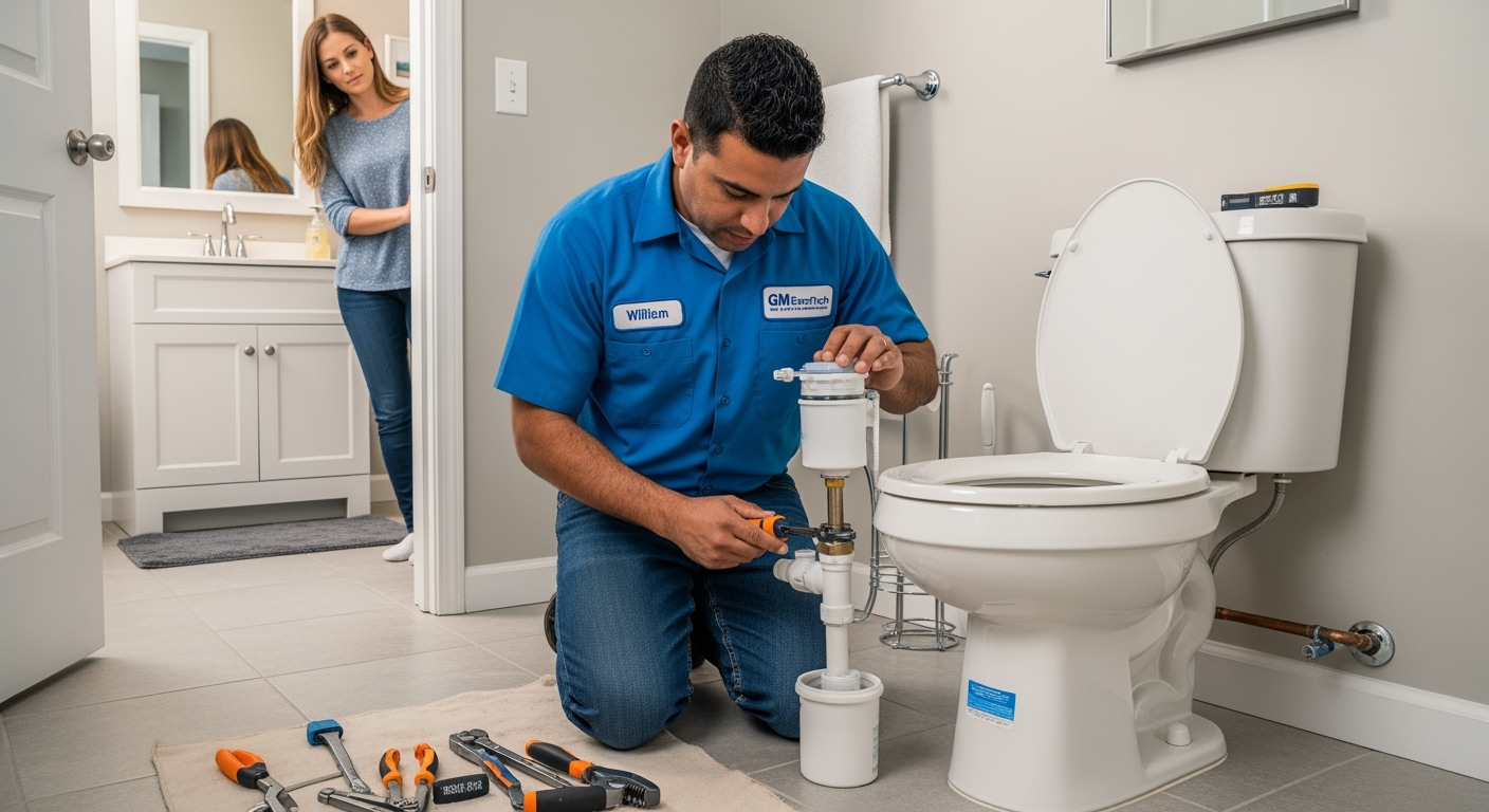 Professional plumber from GM EnerTech in East Setauket