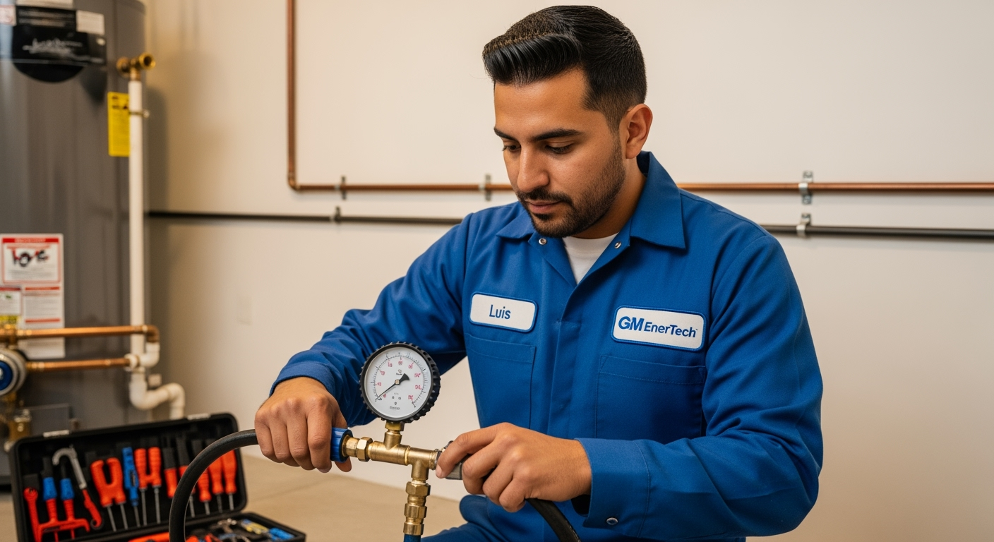 Professional plumber from GM EnerTech in Floral Park