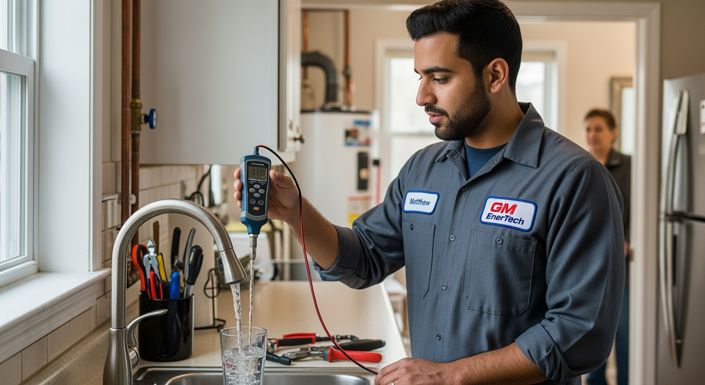 Professional plumber from GM EnerTech in Hauppauge