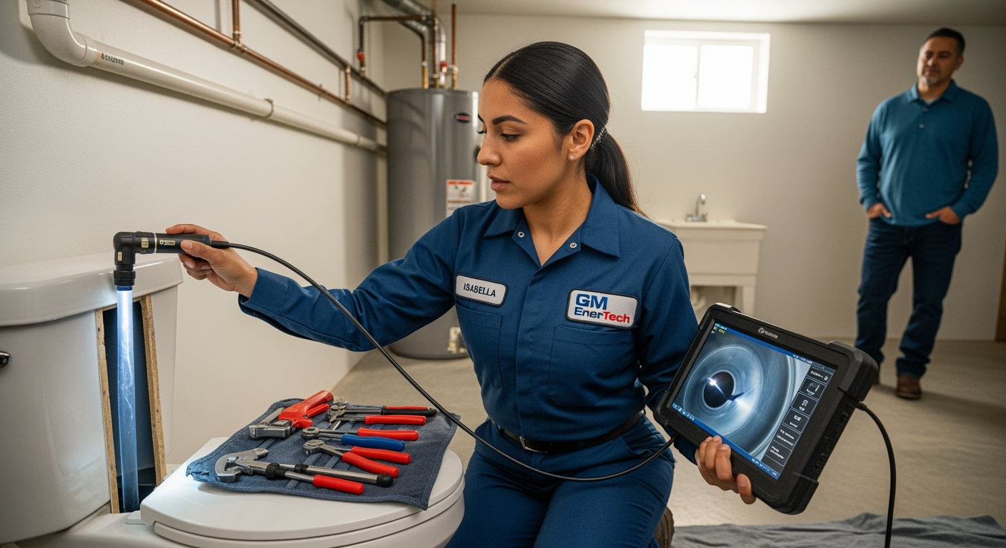Professional plumber from GM EnerTech in Holtsville