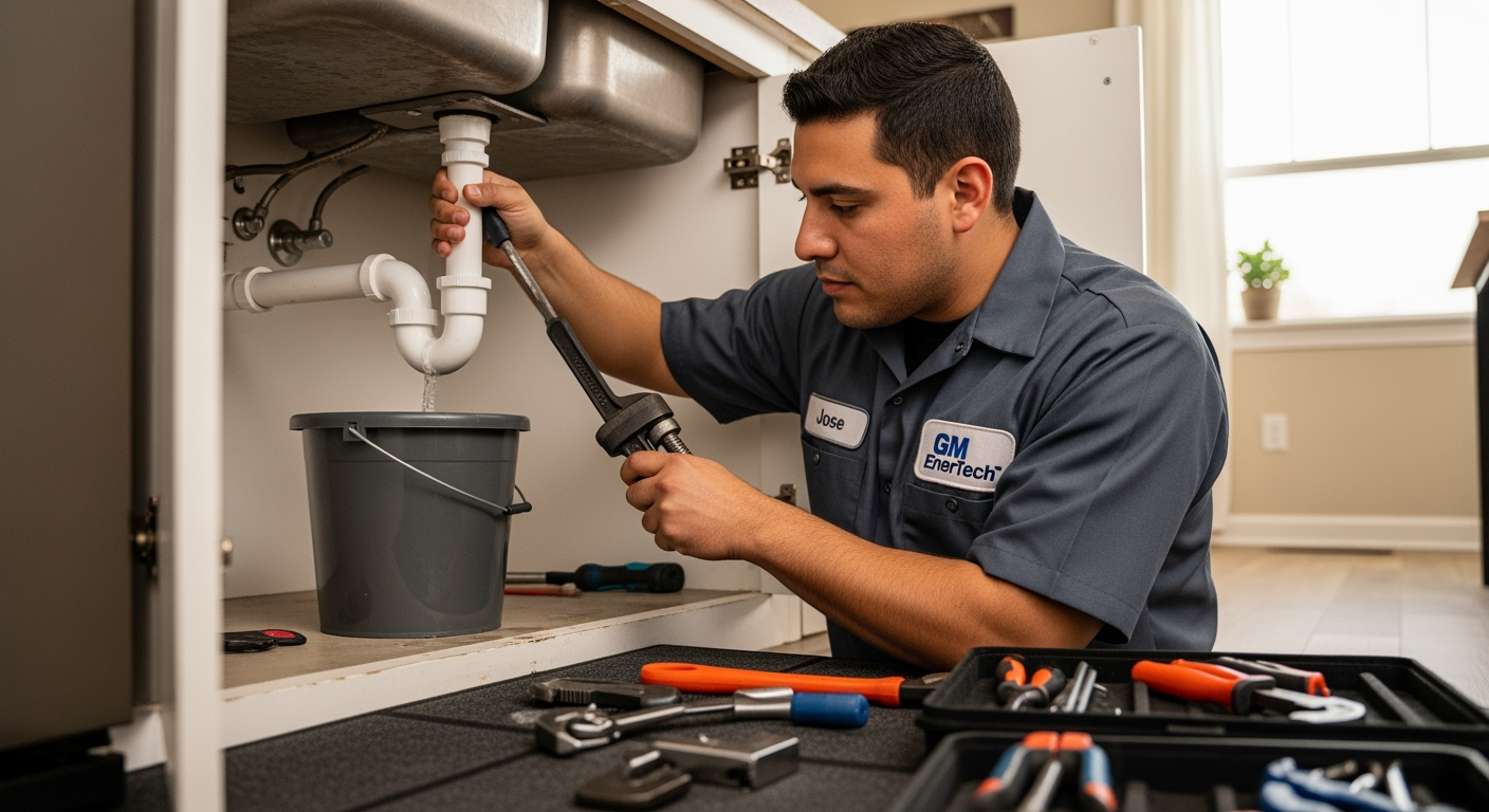 Professional plumber from GM EnerTech in Islandia