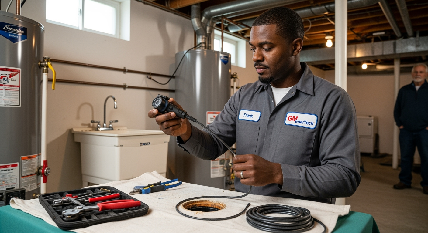 Professional plumber from GM EnerTech in Islip