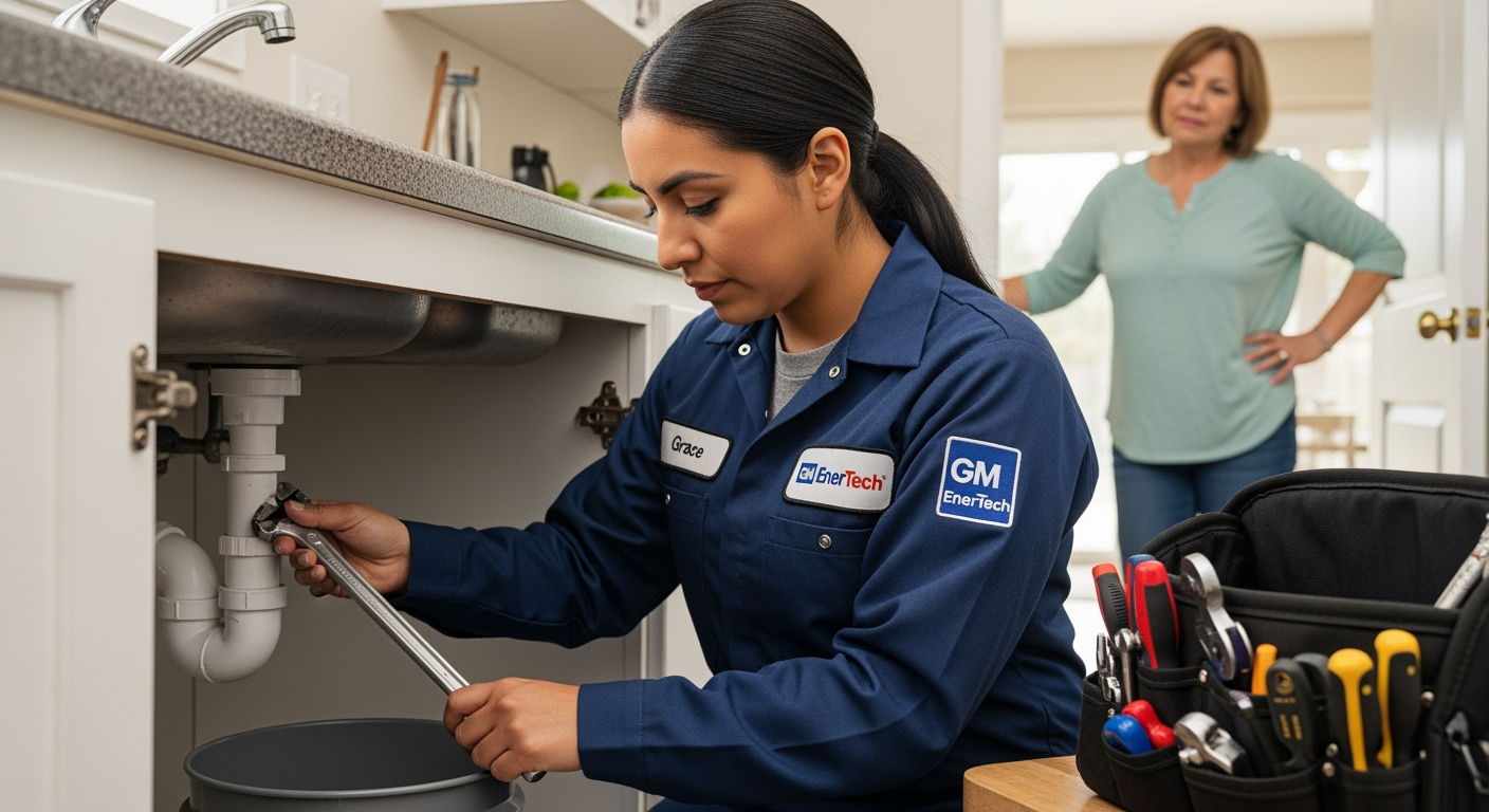 Professional plumber from GM EnerTech in Kings Point