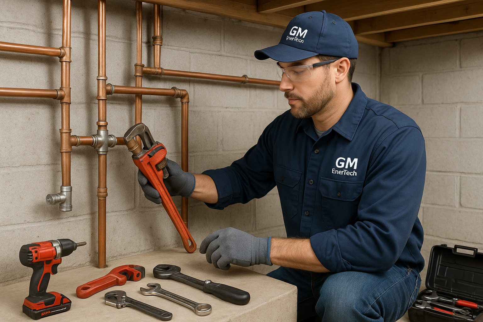 Professional plumber from GM EnerTech in Glen Cove