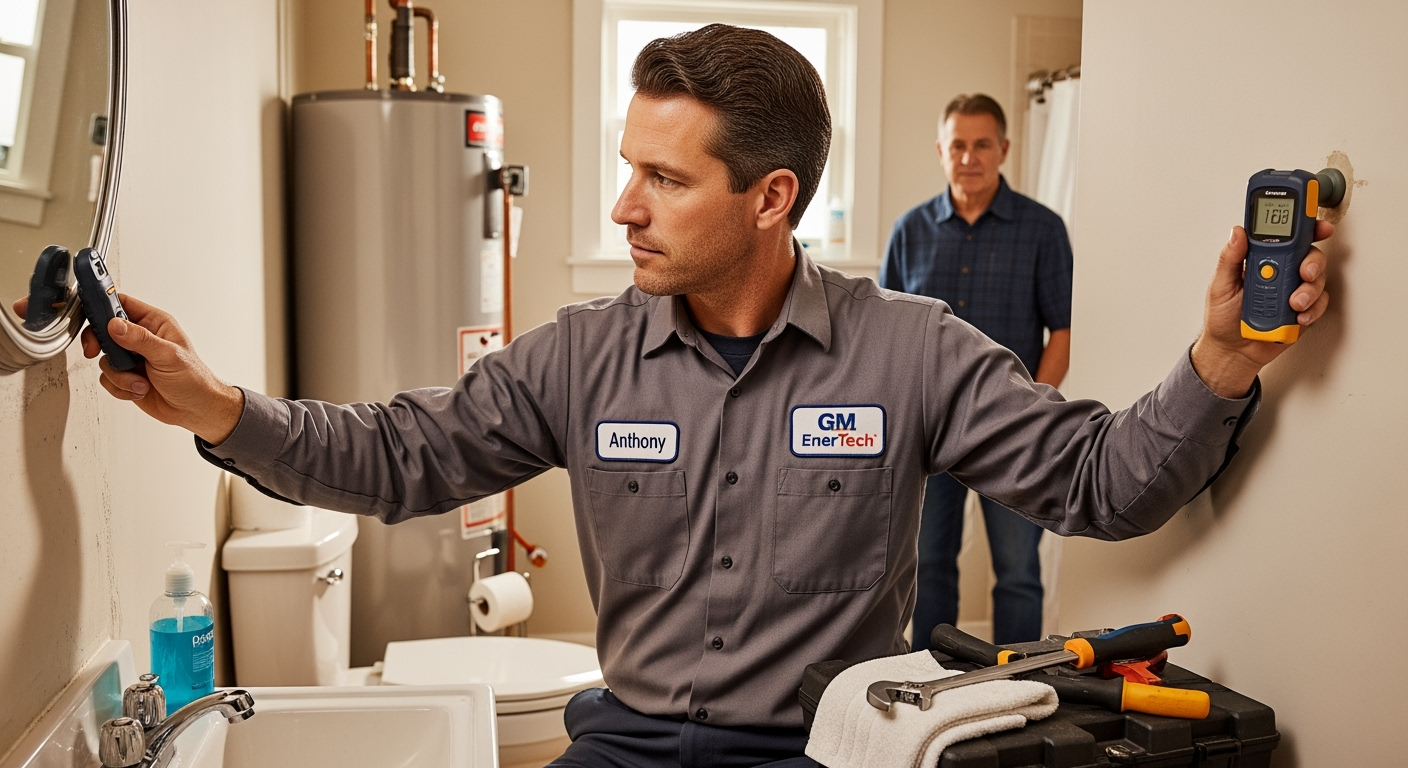 Professional plumber from GM EnerTech in Locust Valley