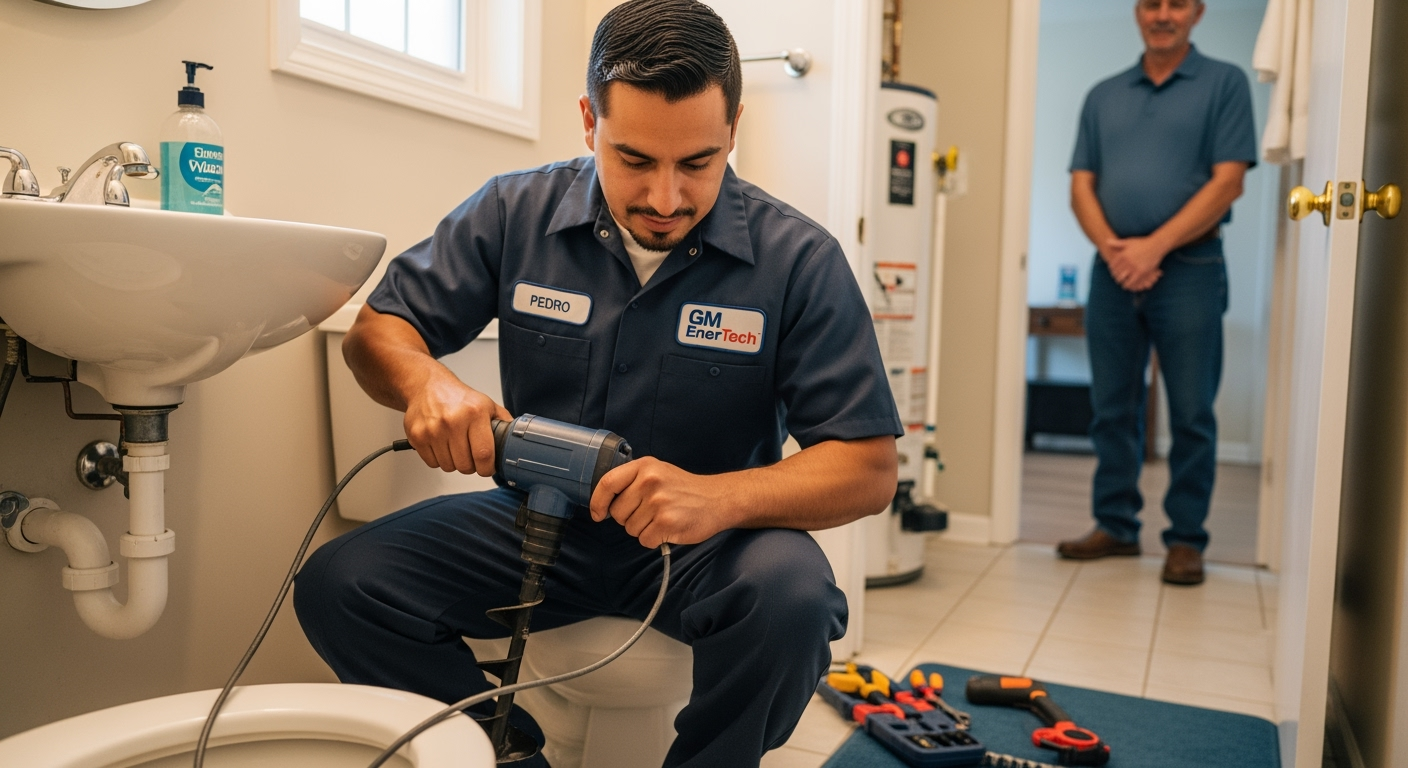 Professional plumber from GM EnerTech in Mastic