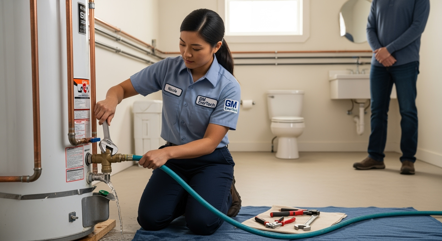 Professional plumber from GM EnerTech in Mattituck