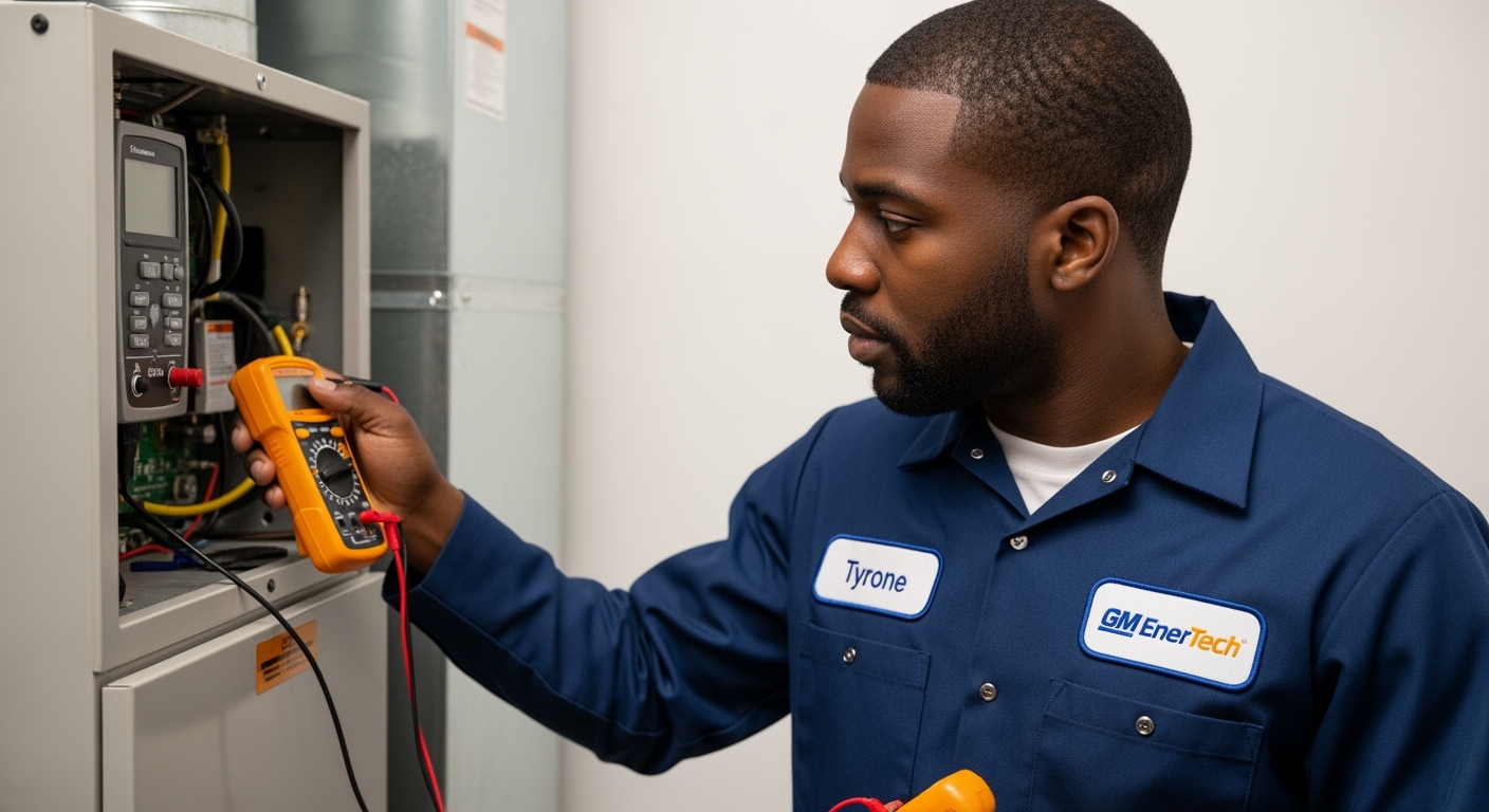 Professional plumber from GM EnerTech in Montauk