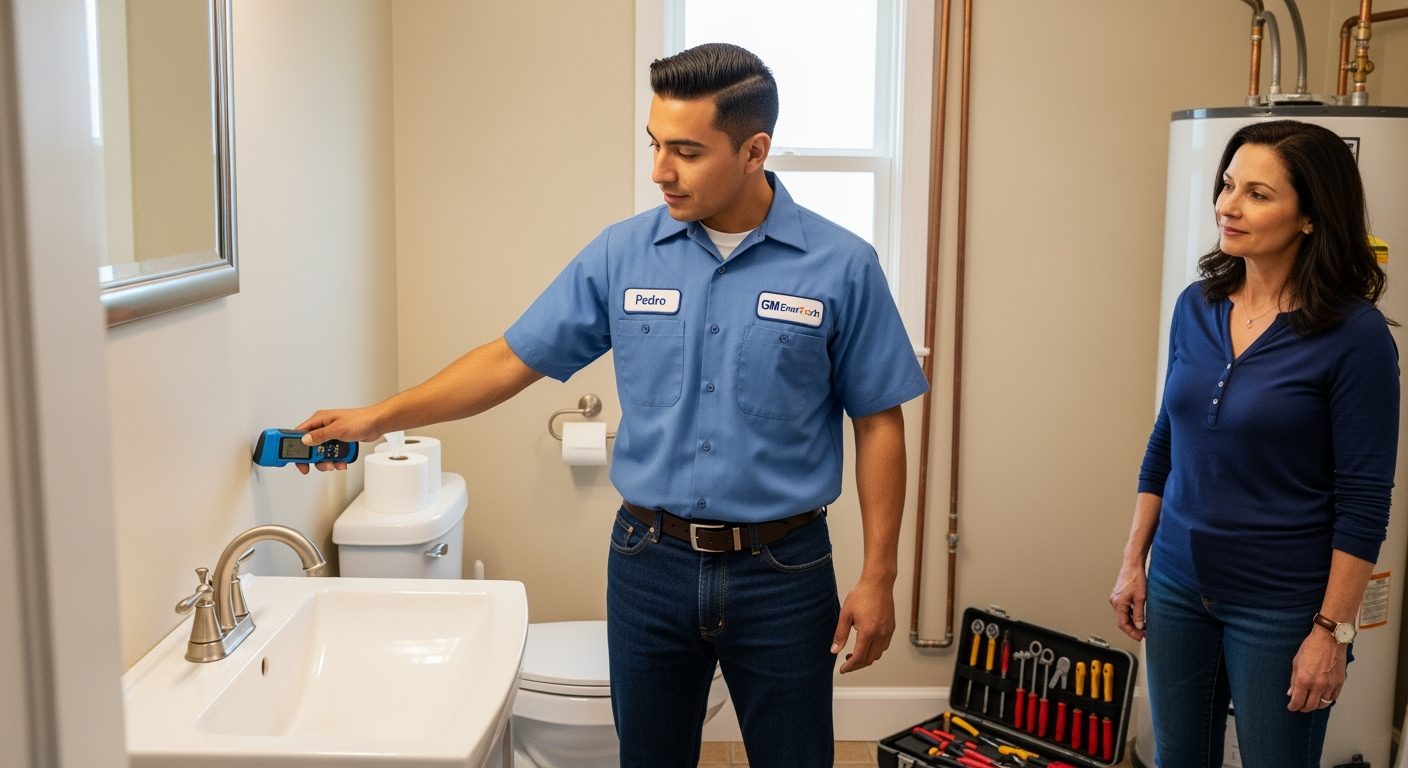 Professional plumber from GM EnerTech in Mount Sinai