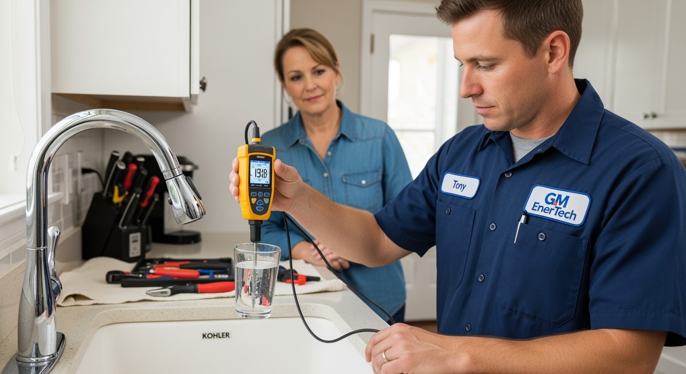 Professional plumber from GM EnerTech in North Babylon
