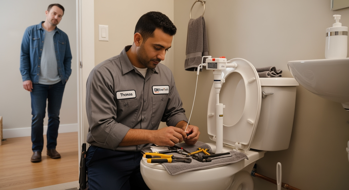 Professional plumber from GM EnerTech in Oakdale