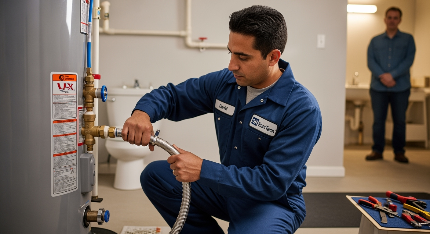 Professional plumber from GM EnerTech in Oceanside