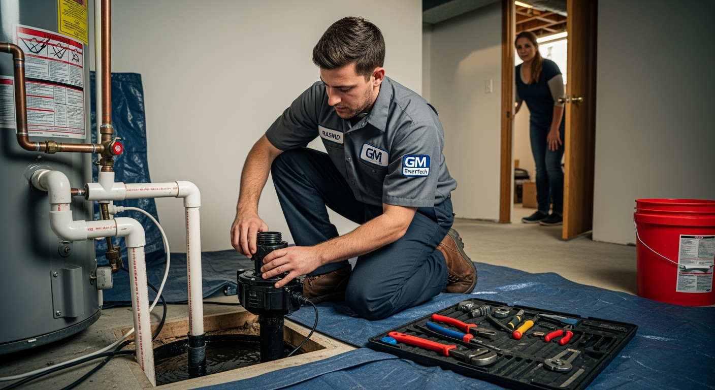 Professional plumber from GM EnerTech in Old Brookville