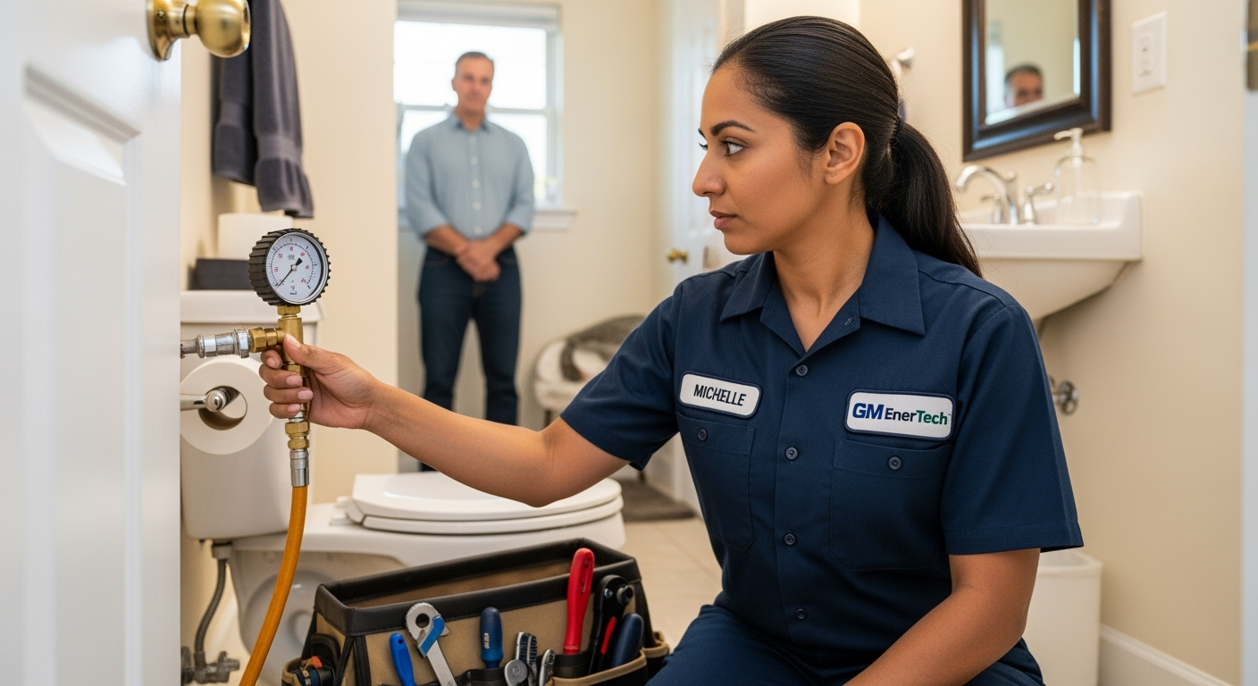 Professional plumber from GM EnerTech in Plandome