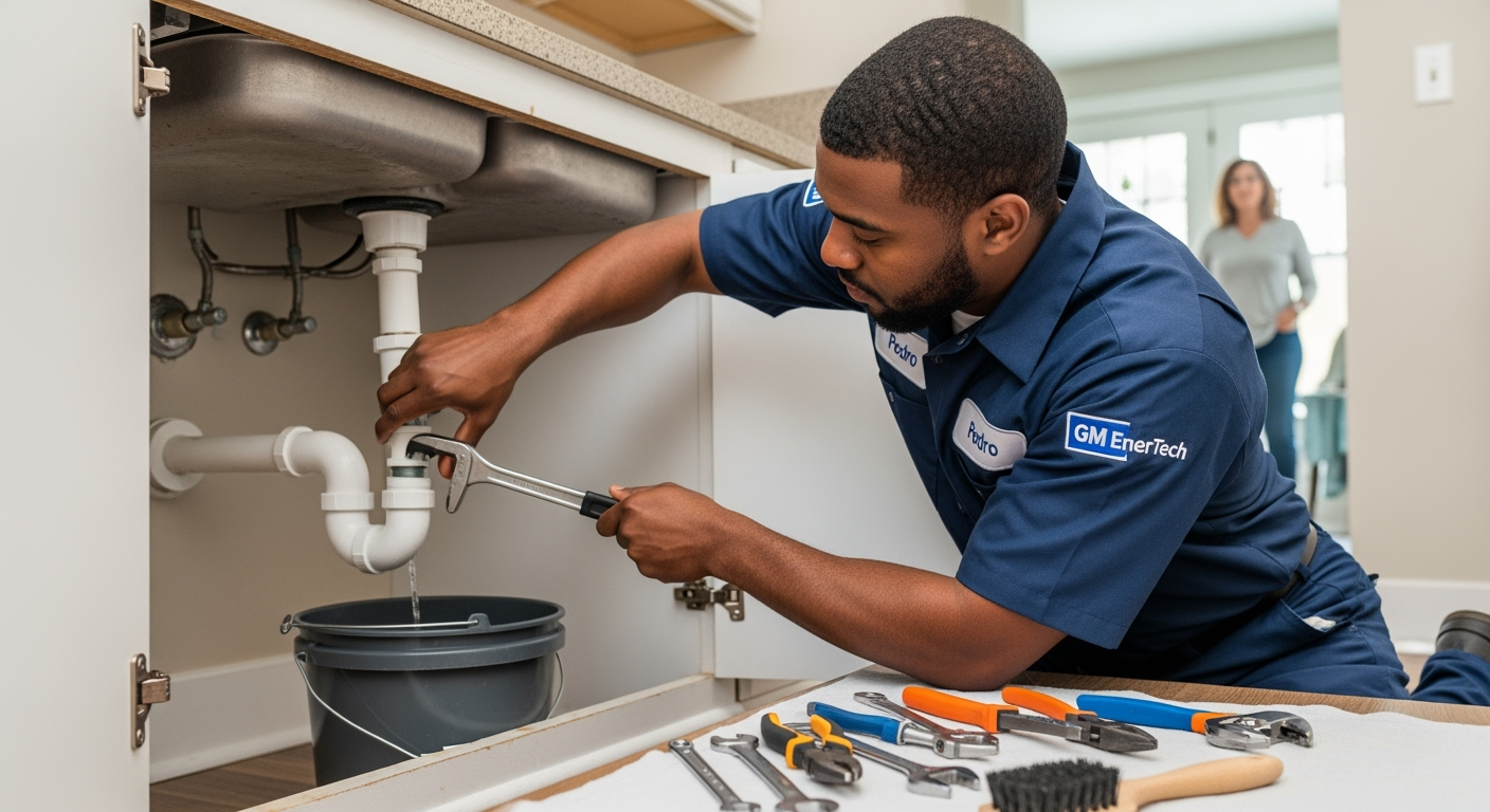 Professional plumber from GM EnerTech in Riverhead