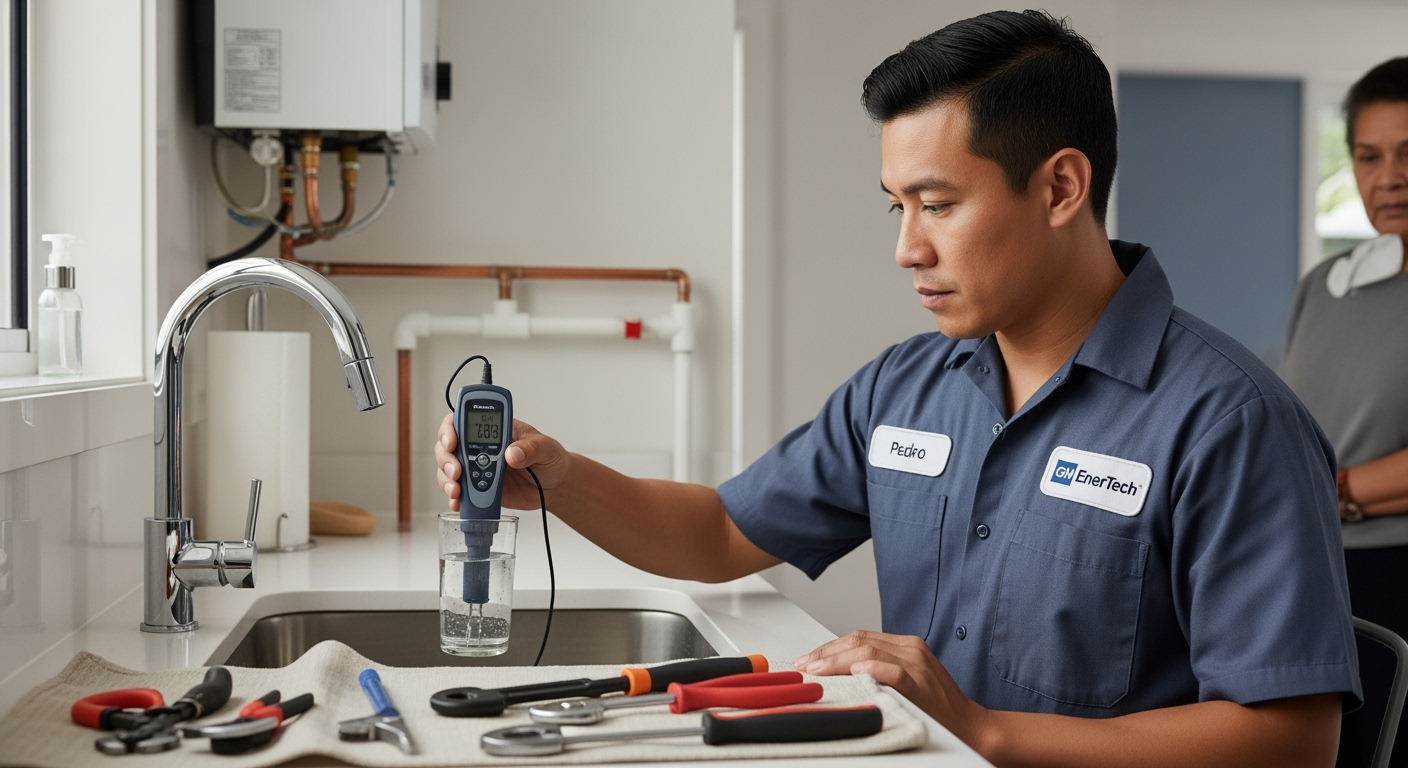 Professional plumber from GM EnerTech in Saint James