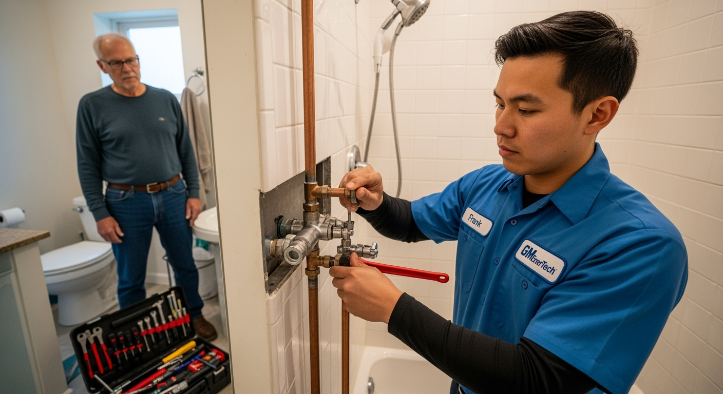 Professional plumber from GM EnerTech in Sea Cliff