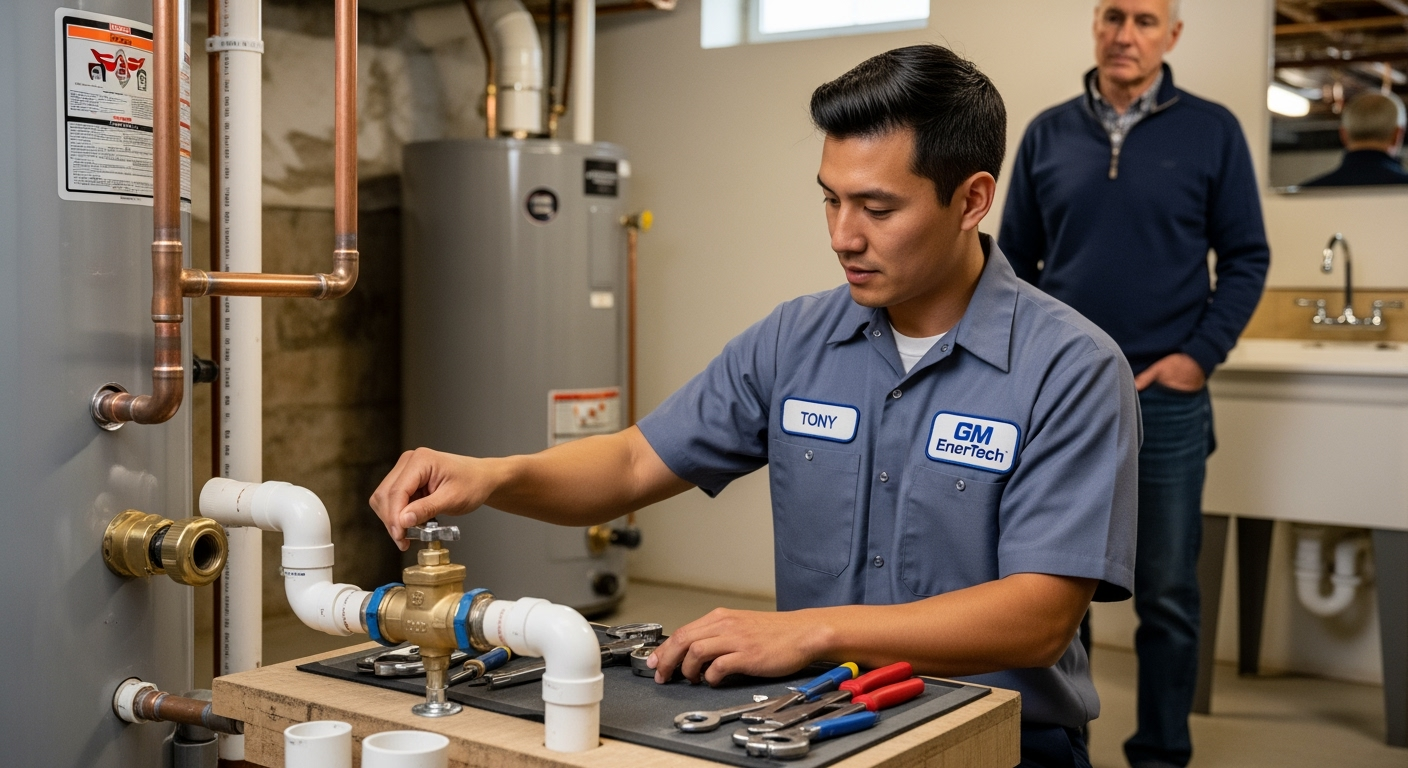 Professional plumber from GM EnerTech in Shelter Island