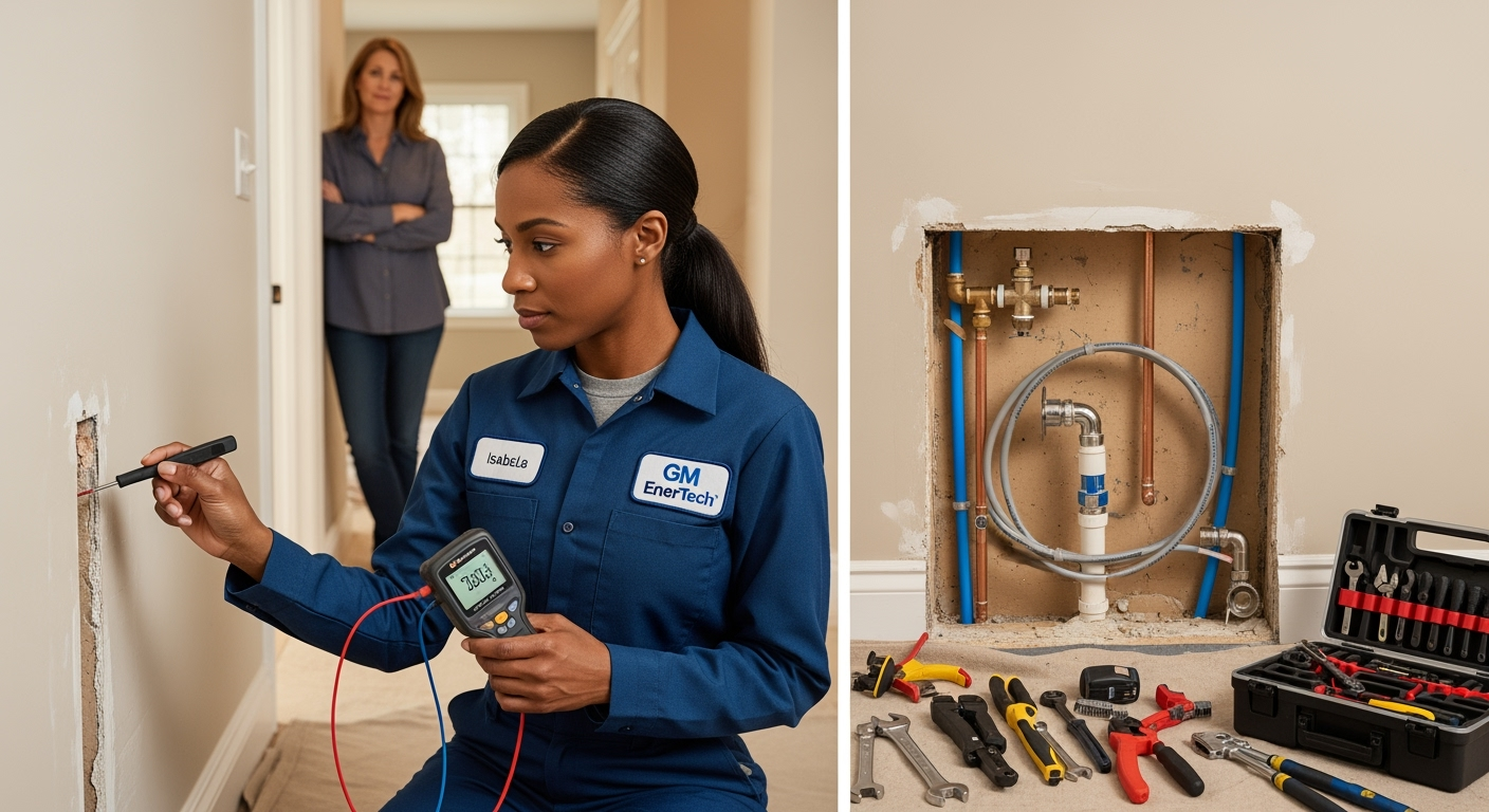 Professional plumber from GM EnerTech in Syosset