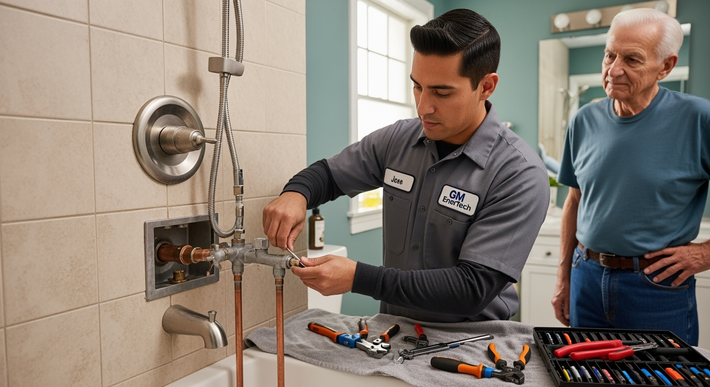 Professional plumber from GM EnerTech in Wantagh