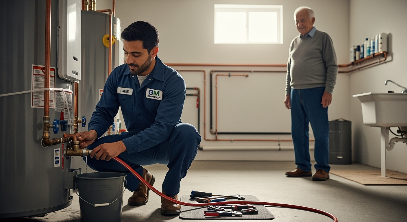 Professional plumber from GM EnerTech in West Islip