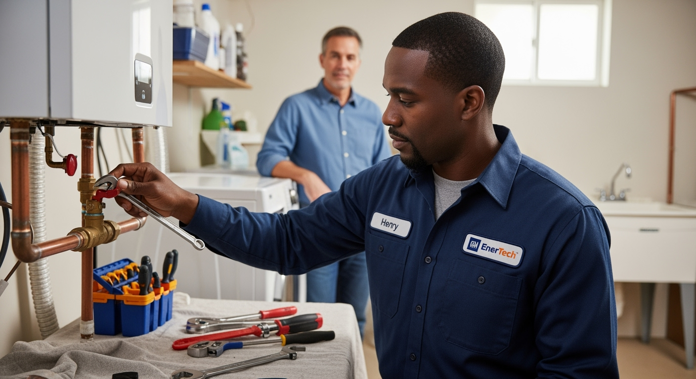 Professional plumber from GM EnerTech in Westhampton Beach